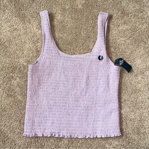 Lavender Smocked Hollister Tank Top
